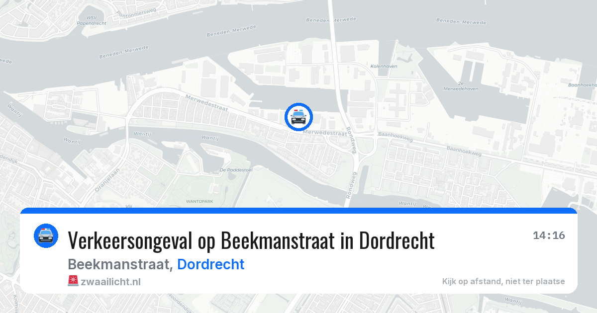 Verkeersongeval op Beekmanstraat in Dordrecht — 7 apr 2026