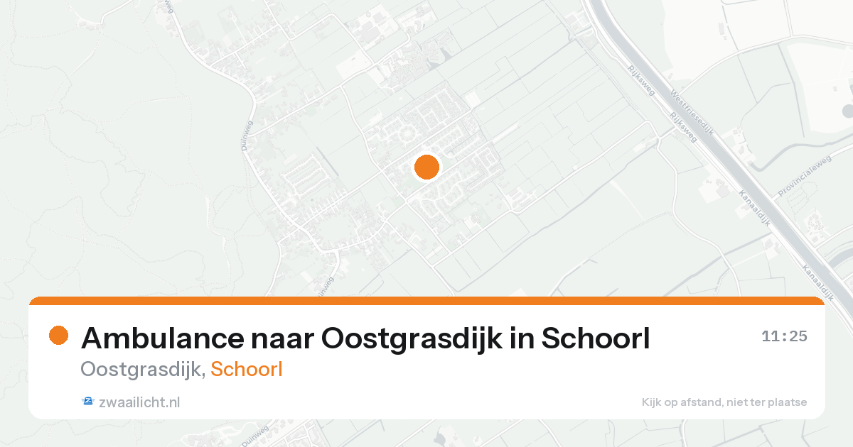 Ambulance naar Oostgrasdijk in Schoorl — 24 aug 2026