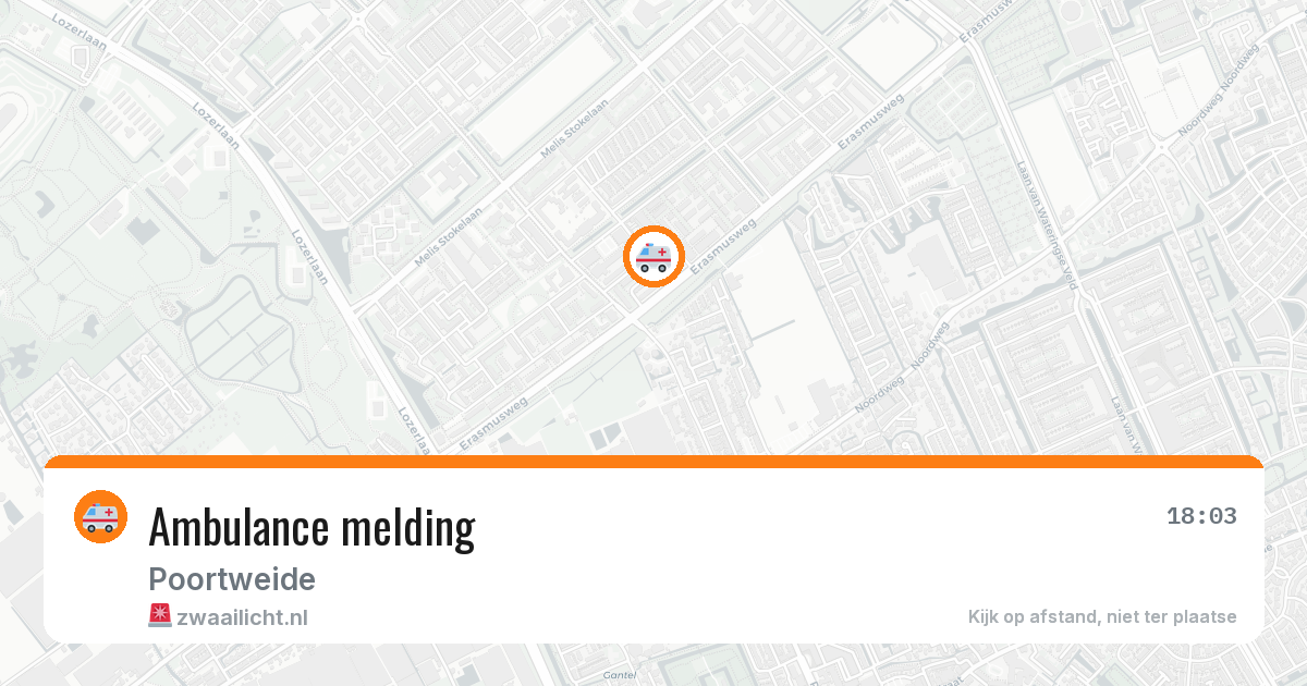 Ambulance melding — 1 aug 2026