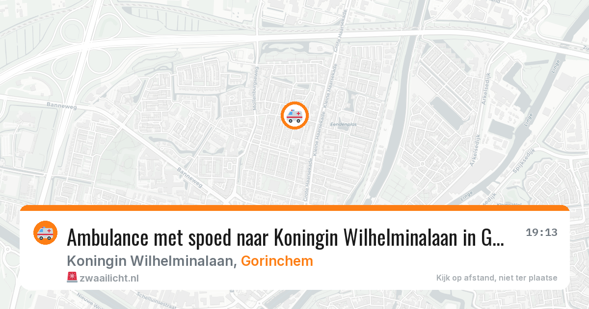 Ambulance met spoed naar Koningin Wilhelminalaan in Gorinchem — 31 mrt 2026