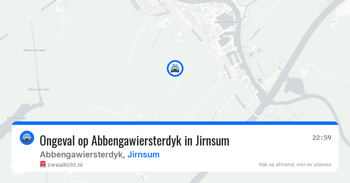 Ongeval op Abbengawiersterdyk in Jirnsum — 27 jan 2026