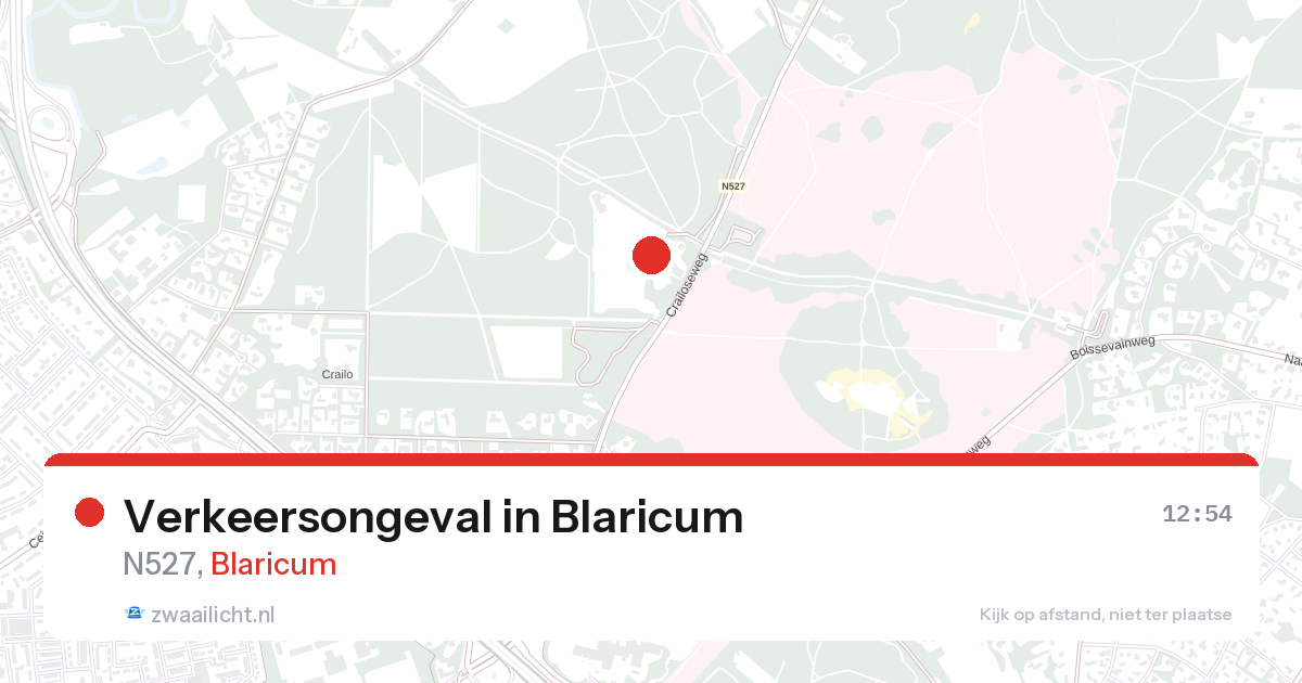 Verkeersongeval in Blaricum — 28 aug 2026