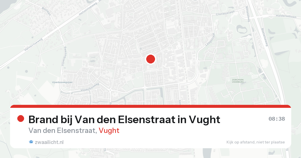 Brand bij Van den Elsenstraat in Vught — 2 mrt 2026