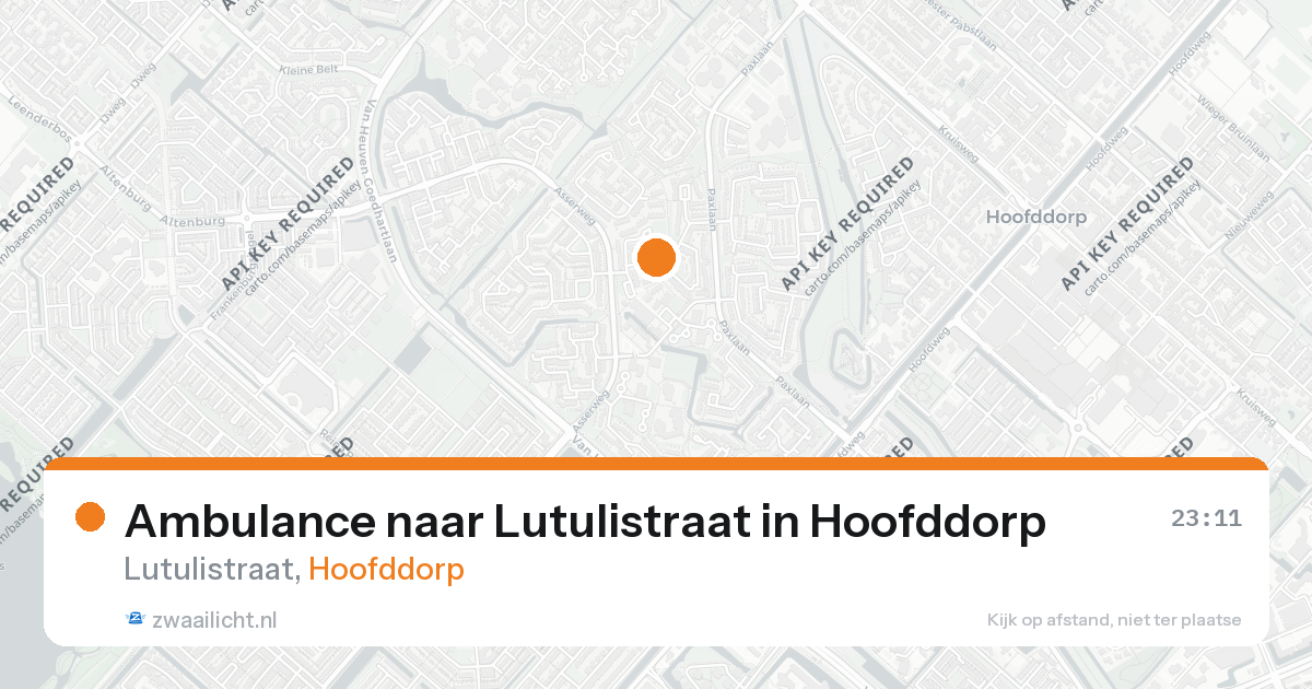 Ambulance naar Lutulistraat in Hoofddorp — 8 jun 2026