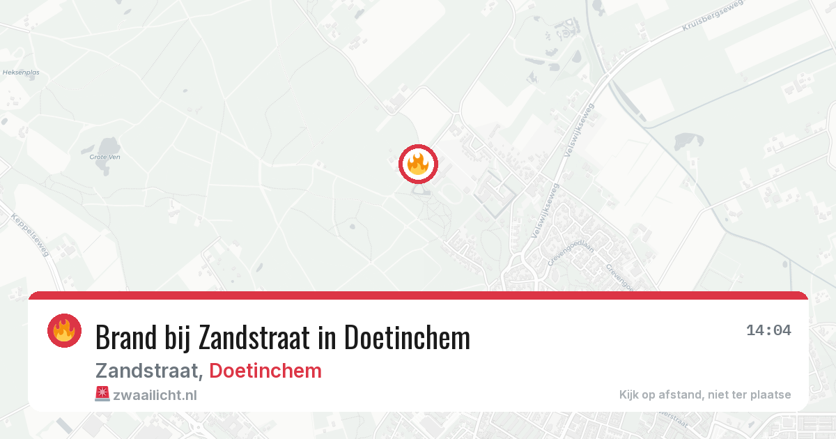 Brand bij Zandstraat in Doetinchem — 28 jun 2026