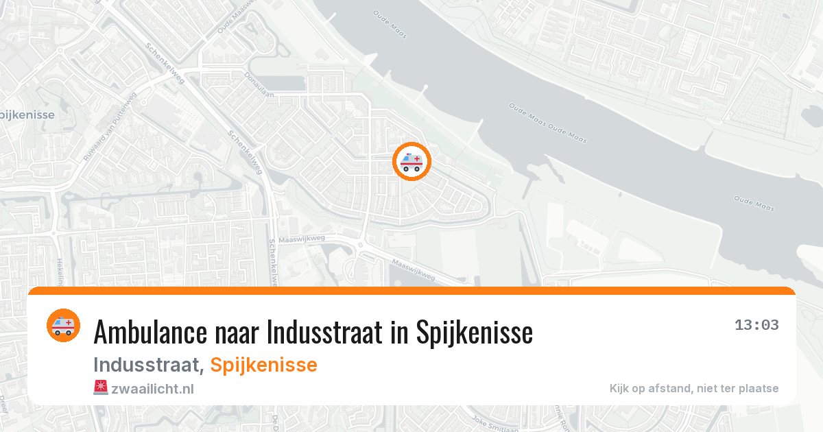Ambulance naar Indusstraat in Spijkenisse — 13 mei 2026
