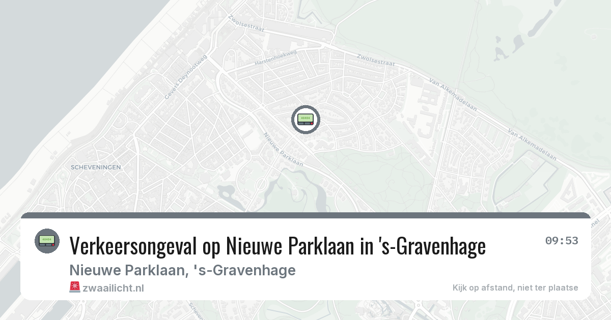 Verkeersongeval op Nieuwe Parklaan in 's-Gravenhage — 5 feb 2026