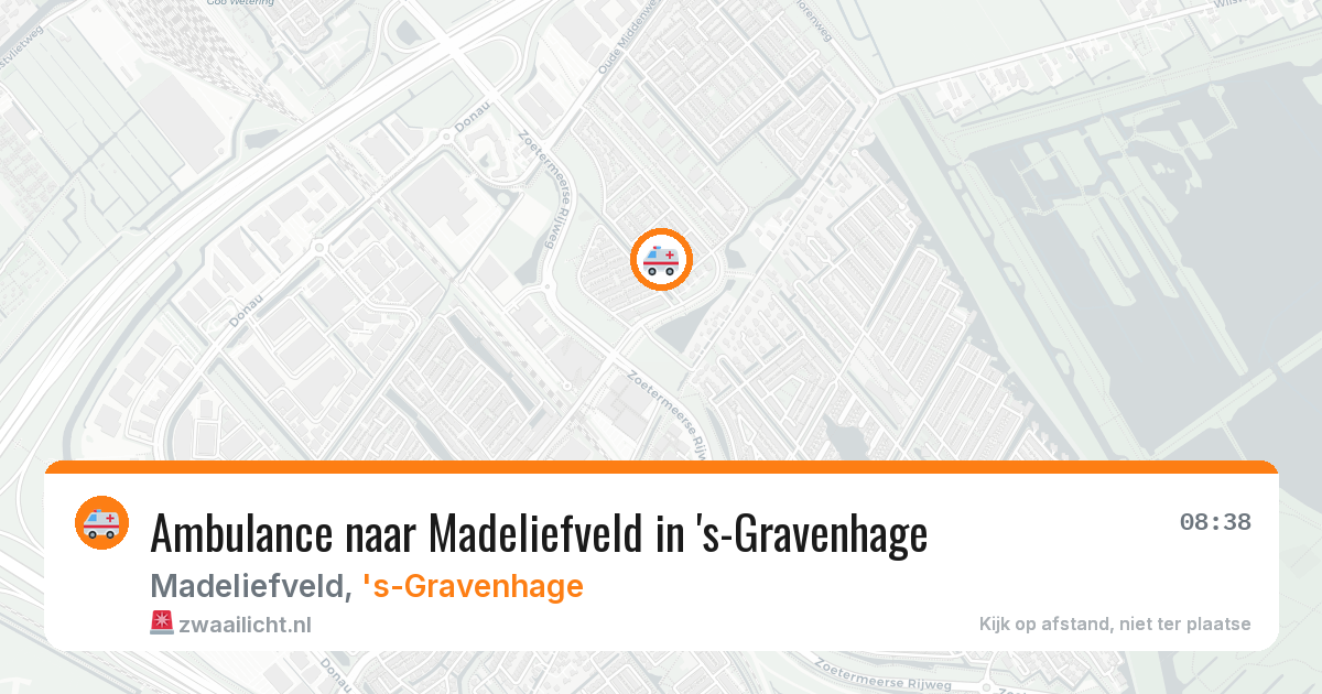 Ambulance naar Madeliefveld in 's-Gravenhage — 12 aug 2026