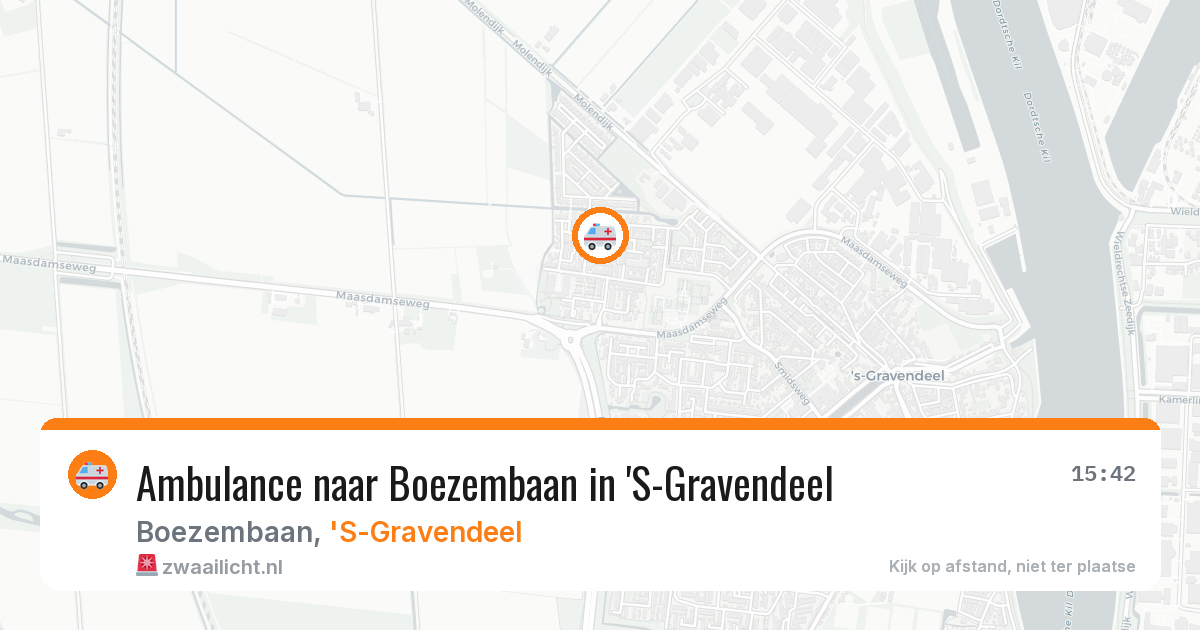 Ambulance naar Boezembaan in 'S-Gravendeel — 30 mei 2026