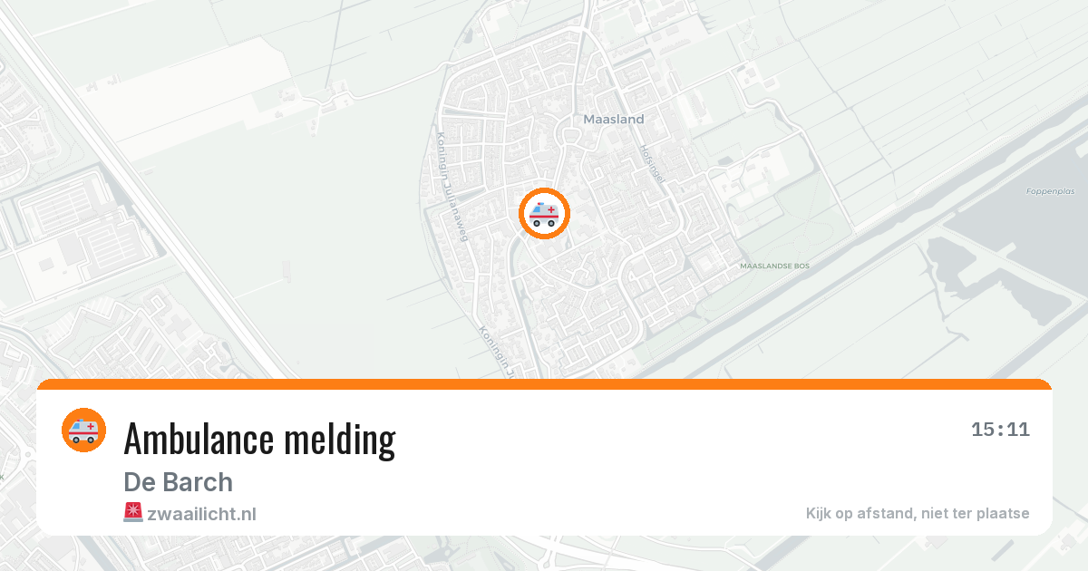 Ambulance melding — 25 jun 2026