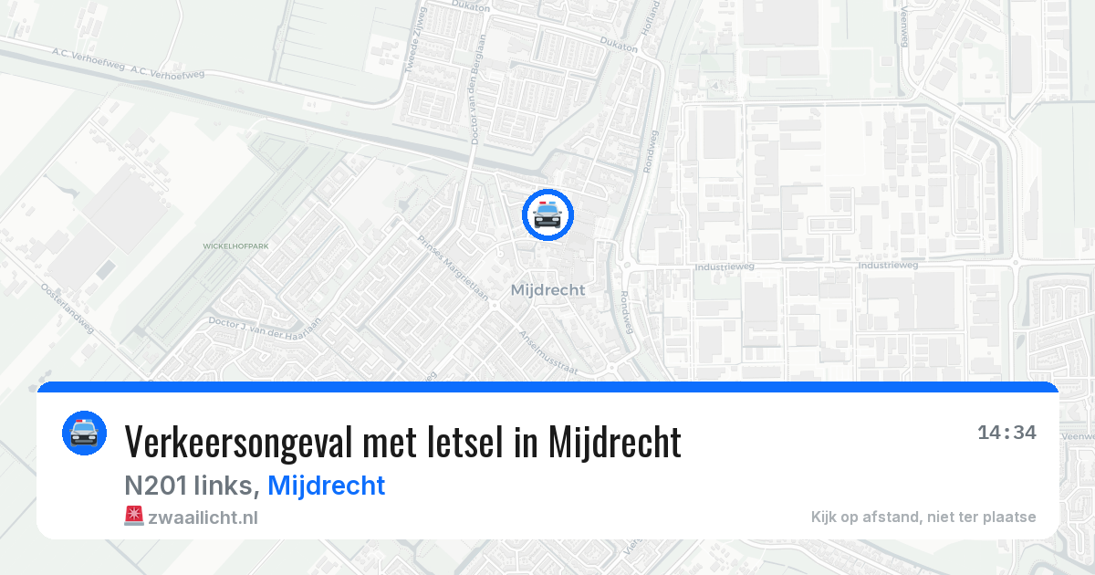 Verkeersongeval met letsel in Mijdrecht — 21 mei 2026