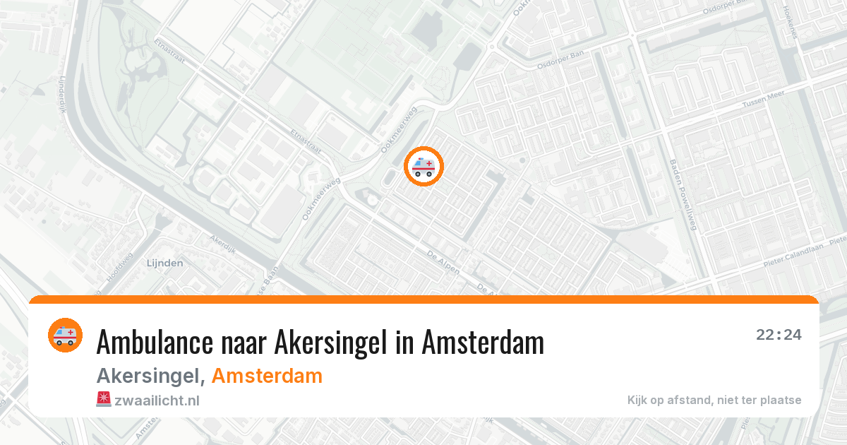 Ambulance naar Akersingel in Amsterdam — 24 jun 2026