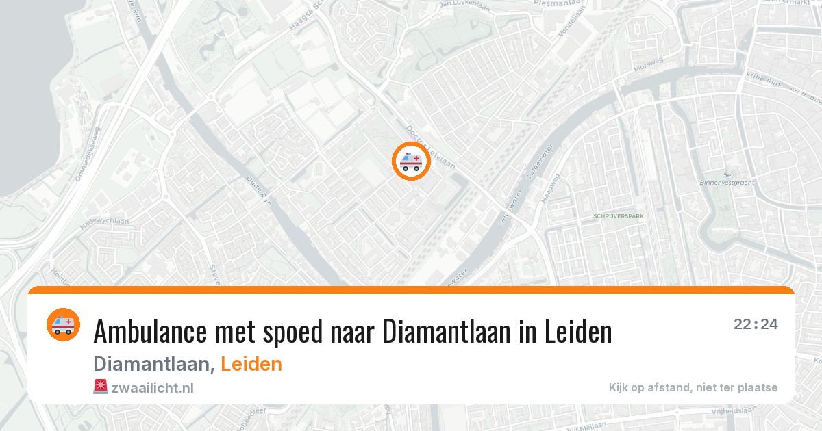 Ambulance met spoed naar Diamantlaan in Leiden — 3 mrt 2026