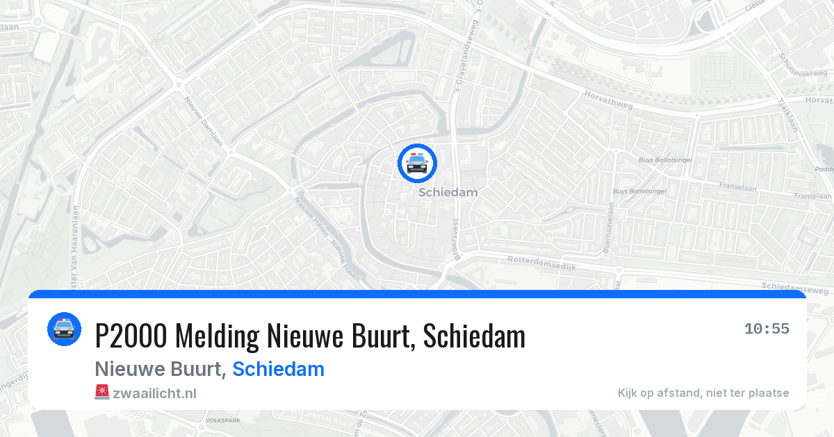 P2000 Melding Nieuwe Buurt, Schiedam — 30 jun 2026