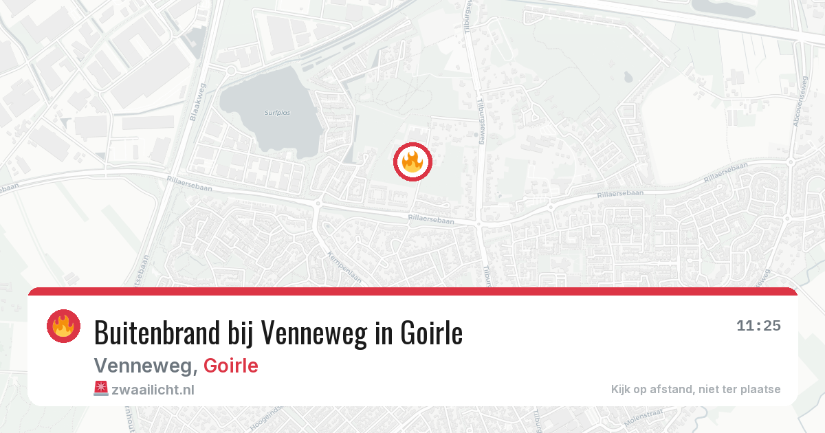 Buitenbrand bij Venneweg in Goirle — 12 aug 2026