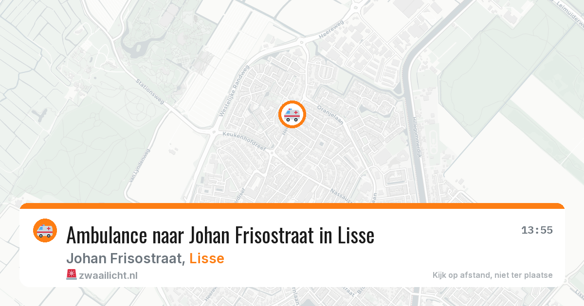 Ambulance naar Johan Frisostraat in Lisse — 14 aug 2026