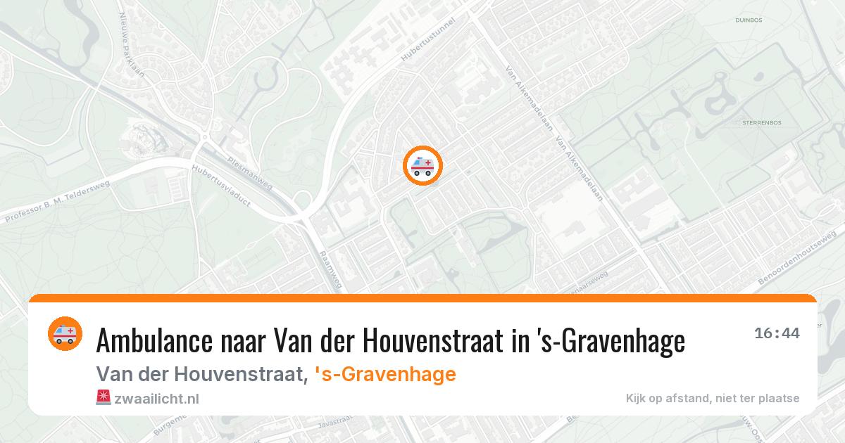 Ambulance naar Van der Houvenstraat in 's-Gravenhage — 5 jun 2026