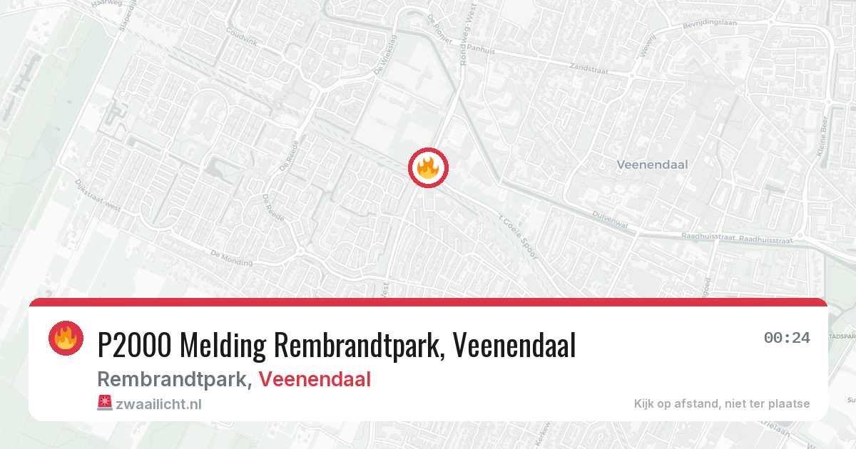 P2000 Melding Rembrandtpark, Veenendaal — 17 mei 2026