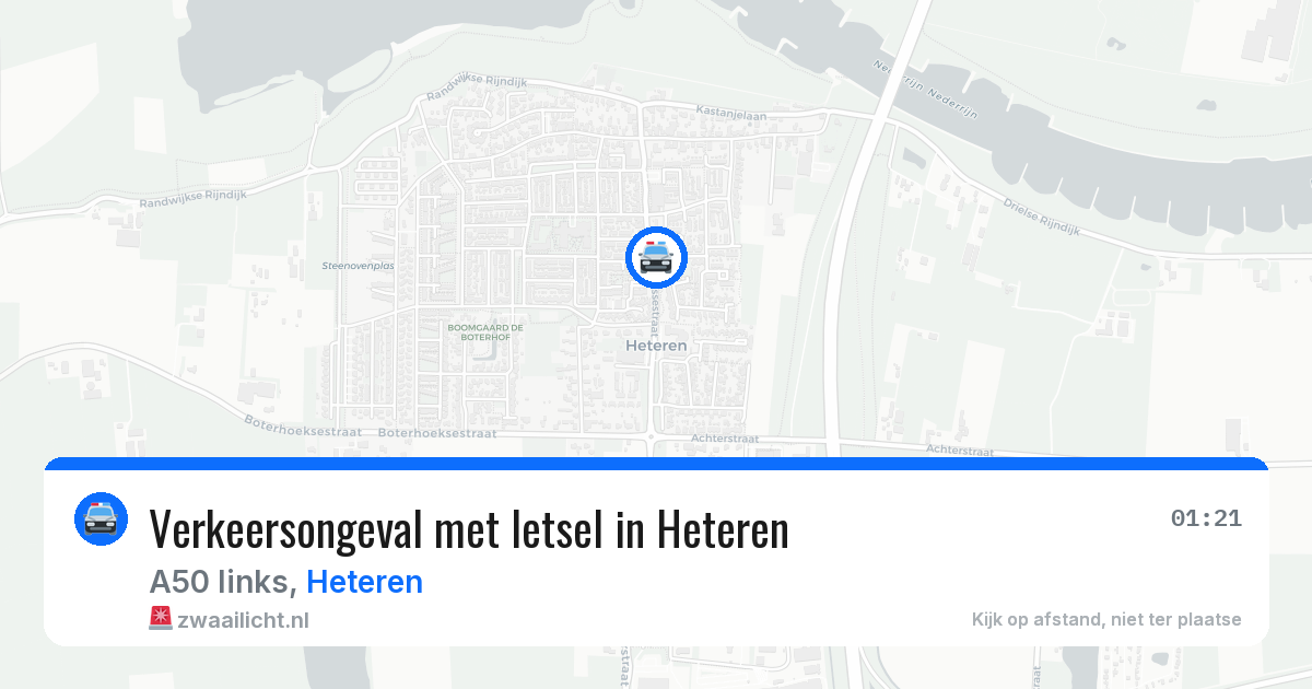 Verkeersongeval met letsel in Heteren — 12 jul 2026
