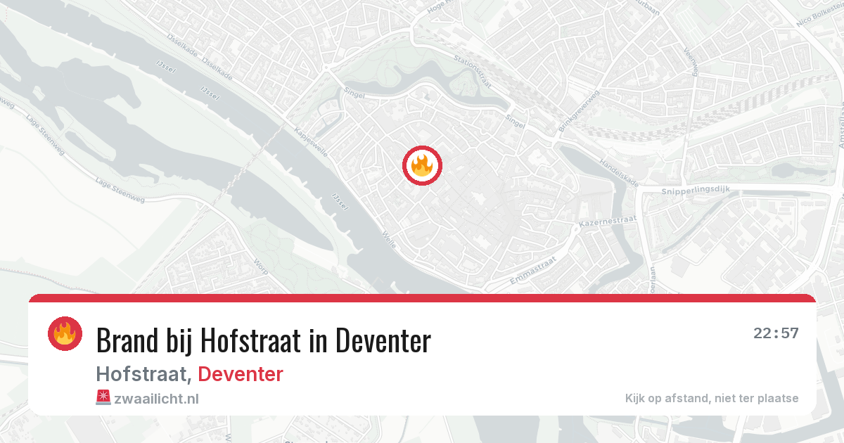Brand bij Hofstraat in Deventer — 27 jul 2026