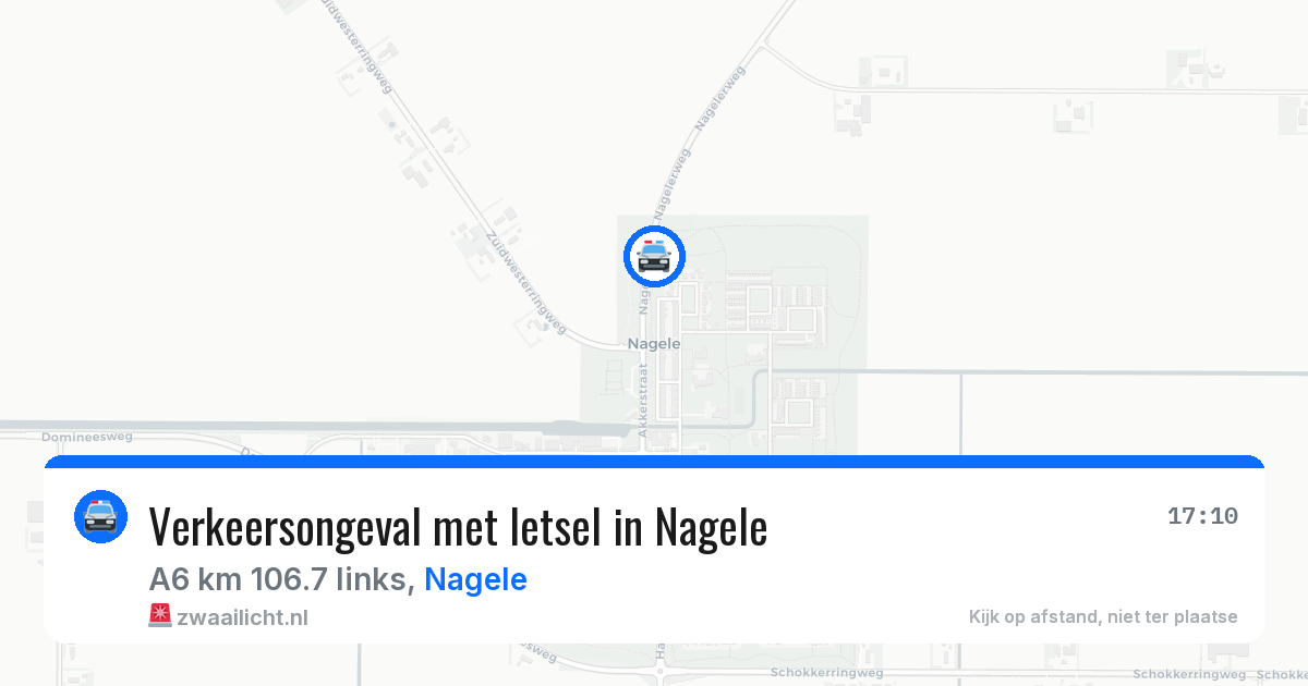 Verkeersongeval met letsel in Nagele — 21 jun 2026