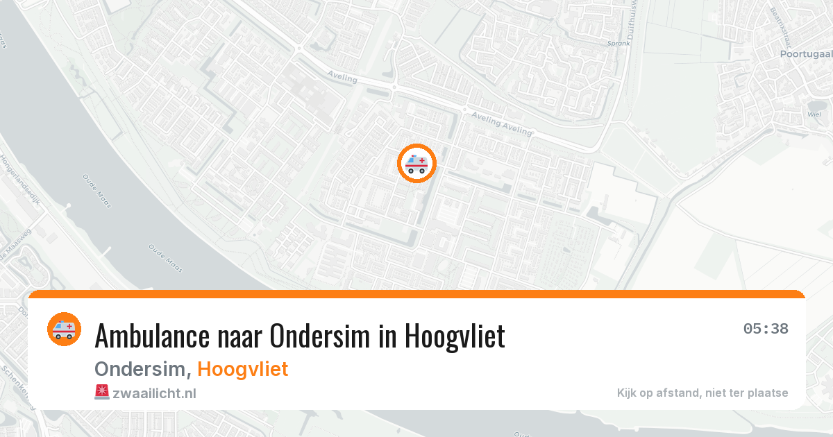 Ambulance naar Ondersim in Hoogvliet — 12 jun 2026