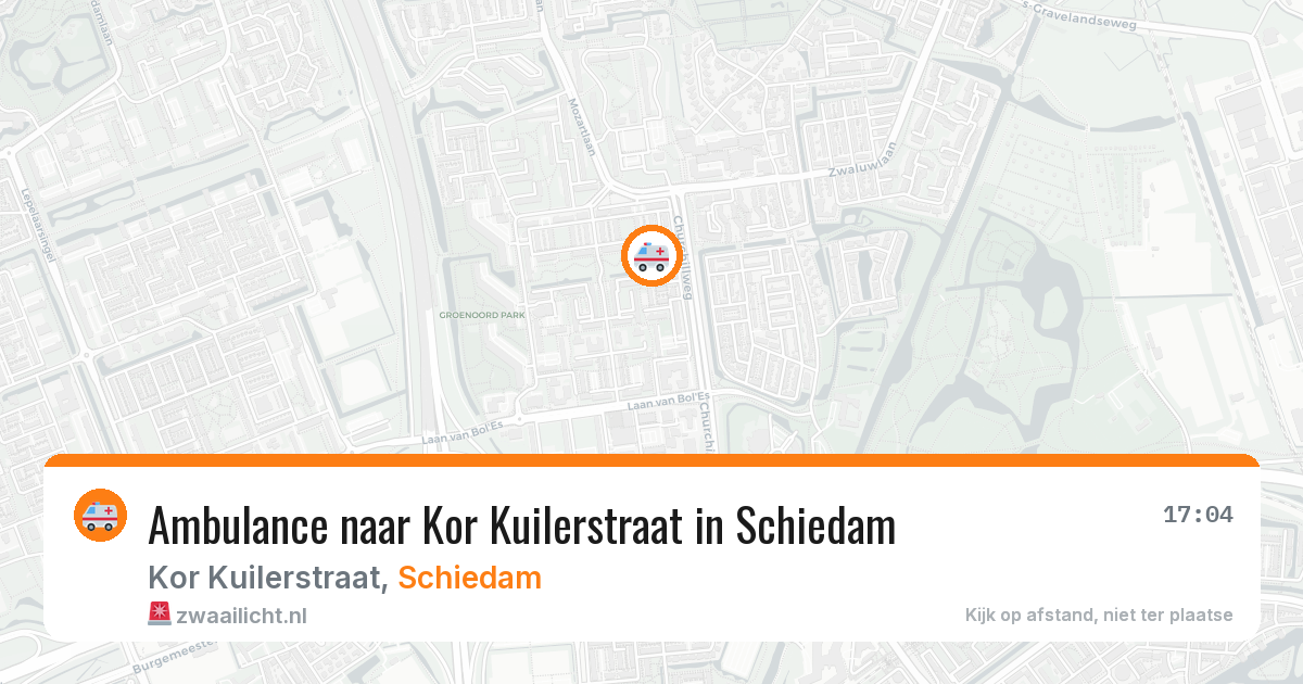 Ambulance naar Kor Kuilerstraat in Schiedam — 19 mei 2026