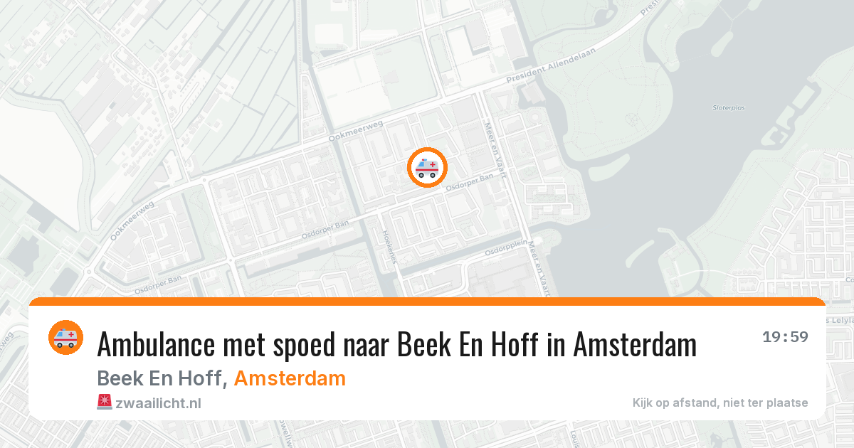 Ambulance met spoed naar Beek En Hoff in Amsterdam — 4 jun 2026