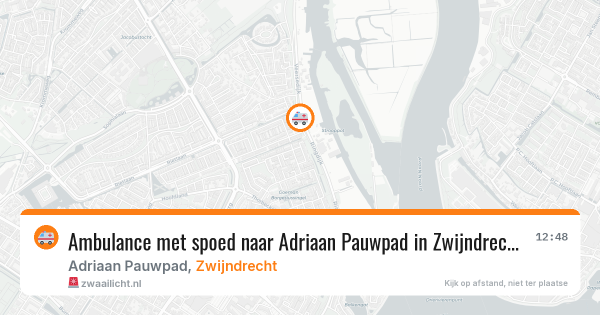 Ambulance met spoed naar Adriaan Pauwpad in Zwijndrecht — 4 apr 2026