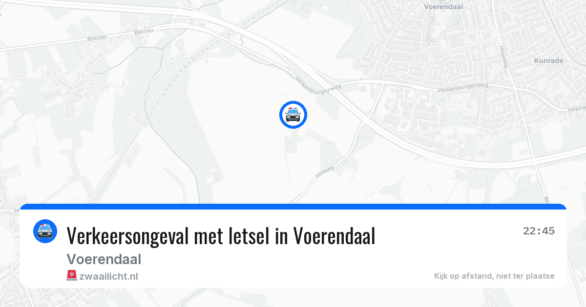 Verkeersongeval met letsel in Voerendaal — 3 jul 2026