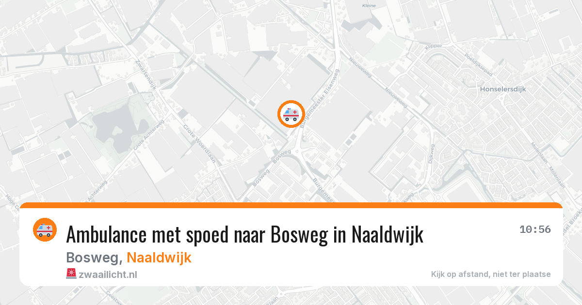 Ambulance met spoed naar Bosweg in Naaldwijk — 5 jul 2026