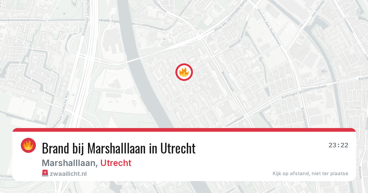 Brand bij Marshalllaan in Utrecht — 4 jul 2026