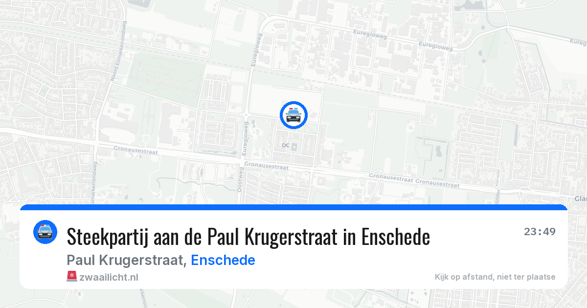 Steekpartij aan de Paul Krugerstraat in Enschede — 27 mrt 2026