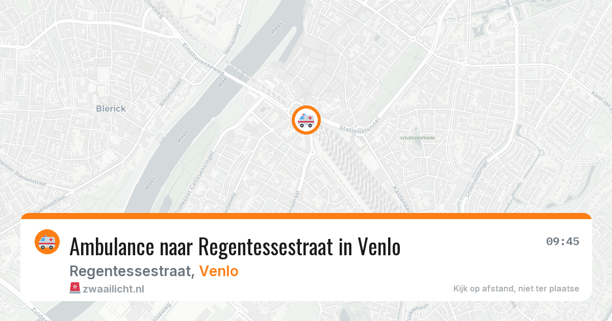 Ambulance naar Regentessestraat in Venlo — 3 aug 2026