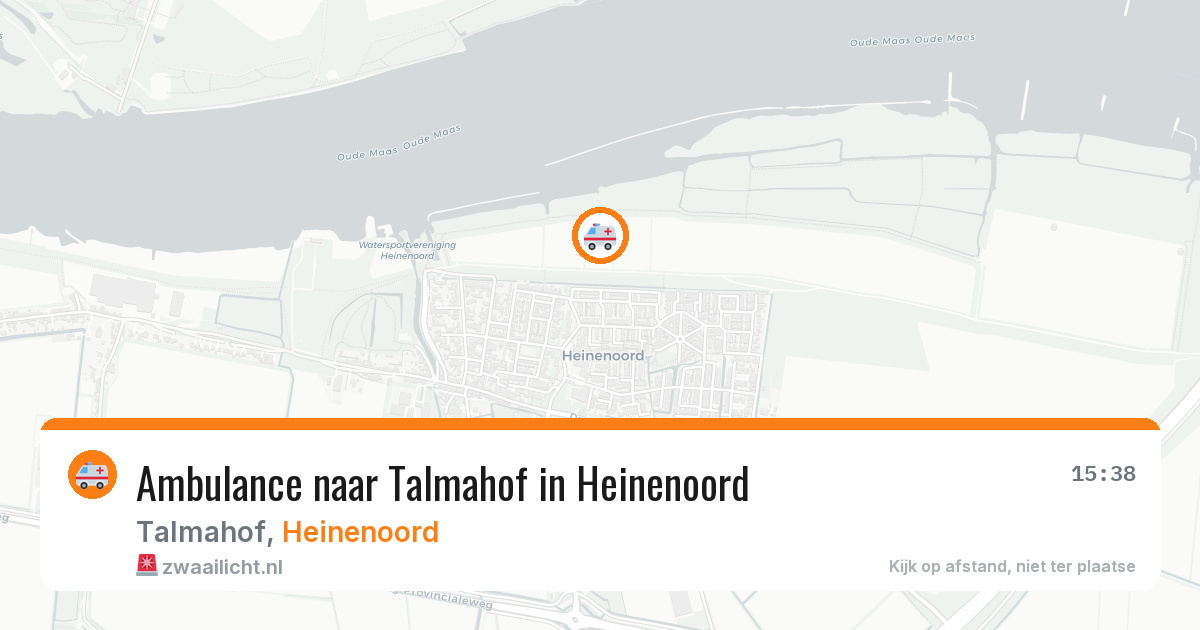 Ambulance naar Talmahof in Heinenoord — 25 jun 2026