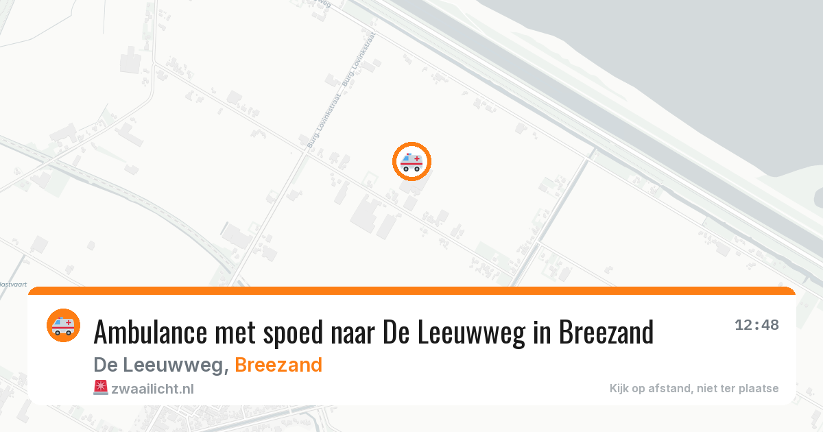 Ambulance met spoed naar De Leeuwweg in Breezand — 9 mei 2026