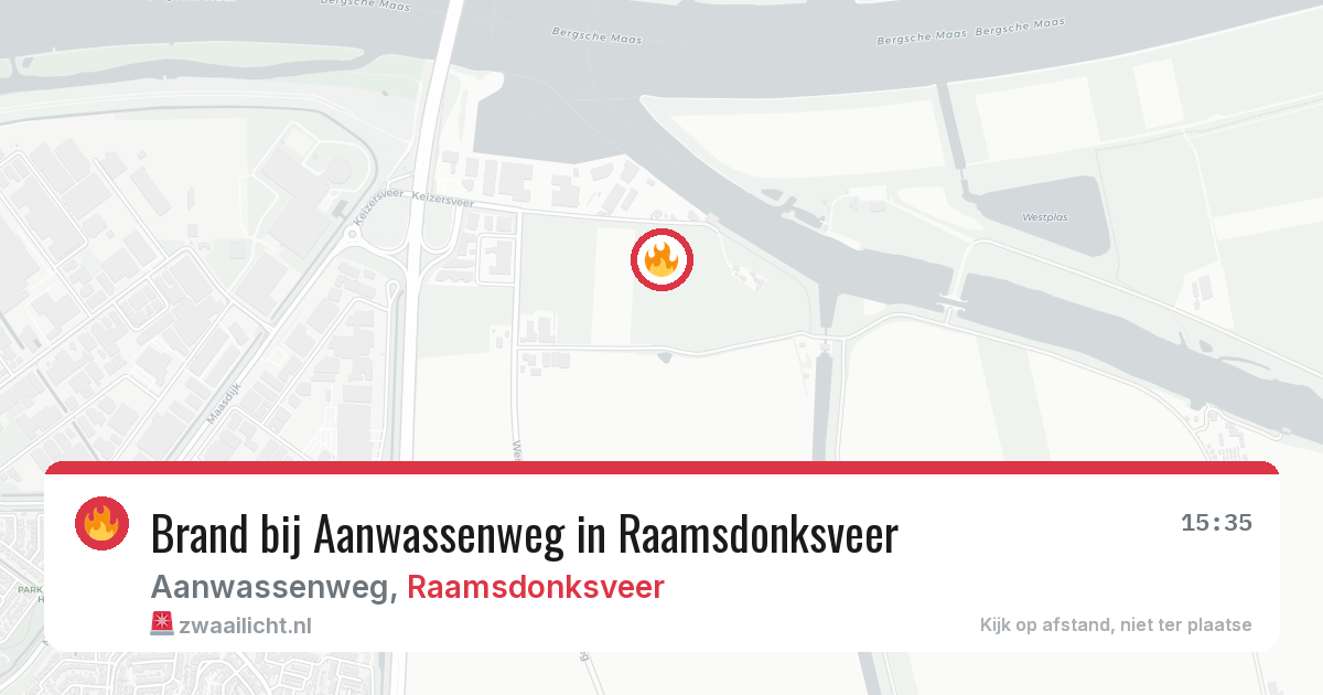 Brand bij Aanwassenweg in Raamsdonksveer — 10 jun 2026