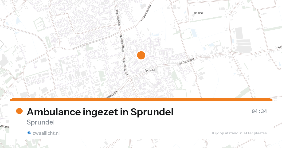 Ambulance ingezet in Sprundel — 30 jun 2026