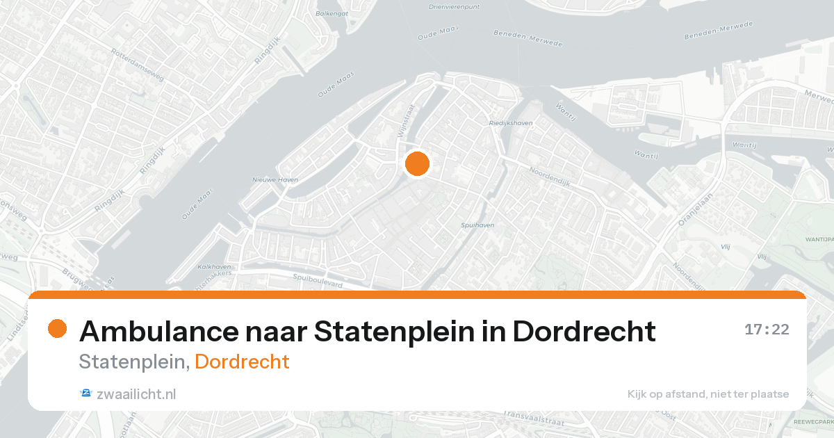 Ambulance naar Statenplein in Dordrecht — 24 aug 2026