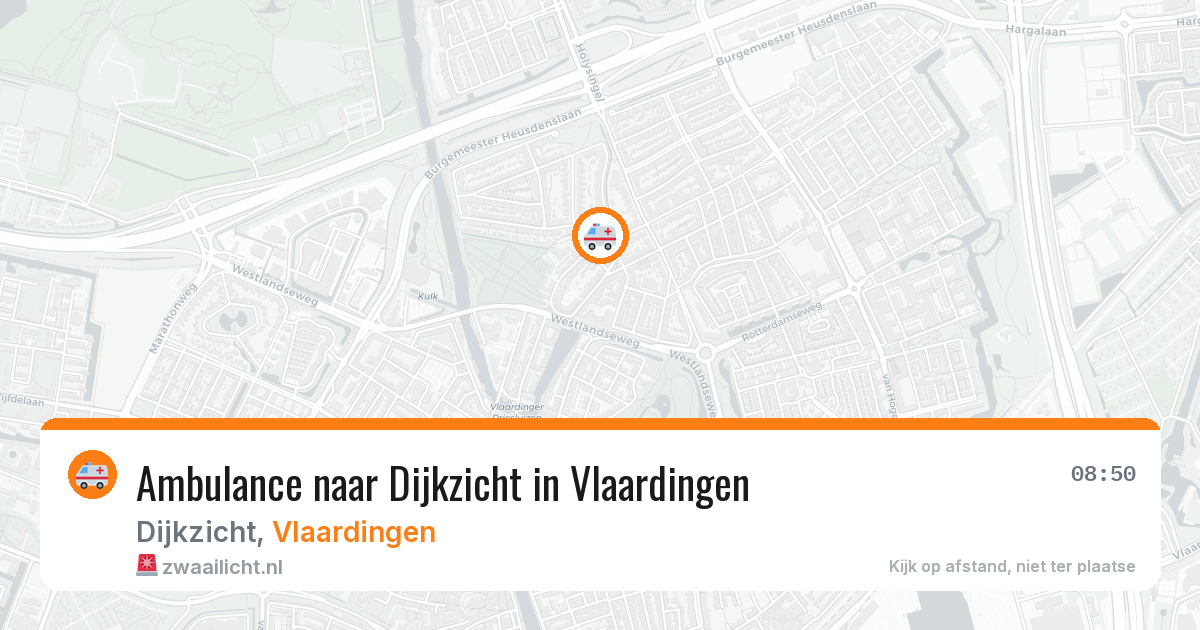 Ambulance naar Dijkzicht in Vlaardingen — 9 feb 2026