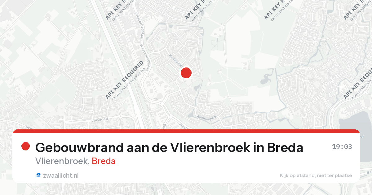 Gebouwbrand aan de Vlierenbroek in Breda — 6 mrt 2026