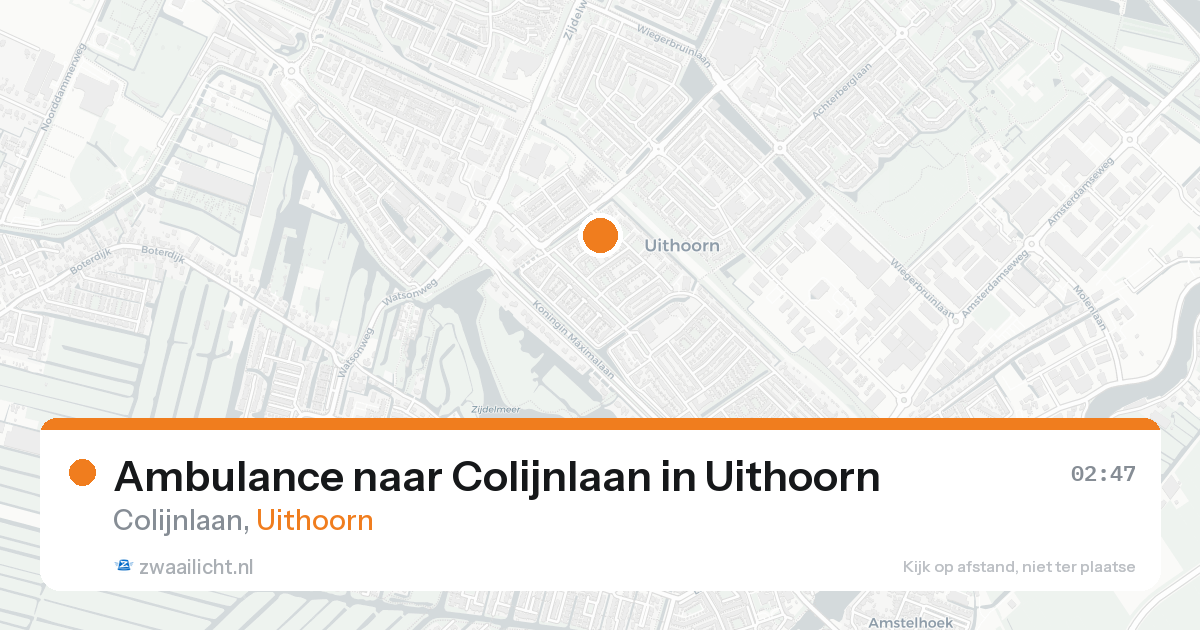 Ambulance naar Colijnlaan in Uithoorn — 30 mei 2026