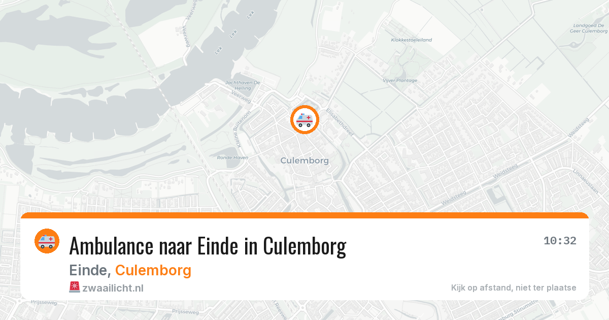 Ambulance naar Einde in Culemborg — 5 feb 2026