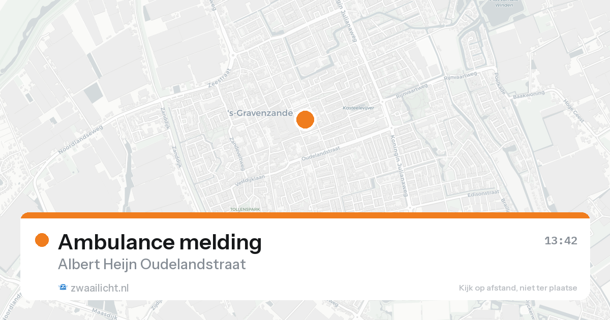 Ambulance melding — 31 jan 2026