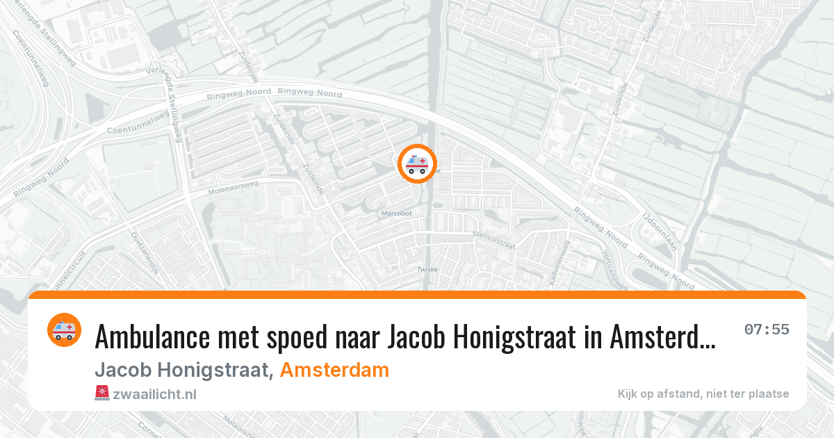 Ambulance met spoed naar Jacob Honigstraat in Amsterdam — 29 jan 2026