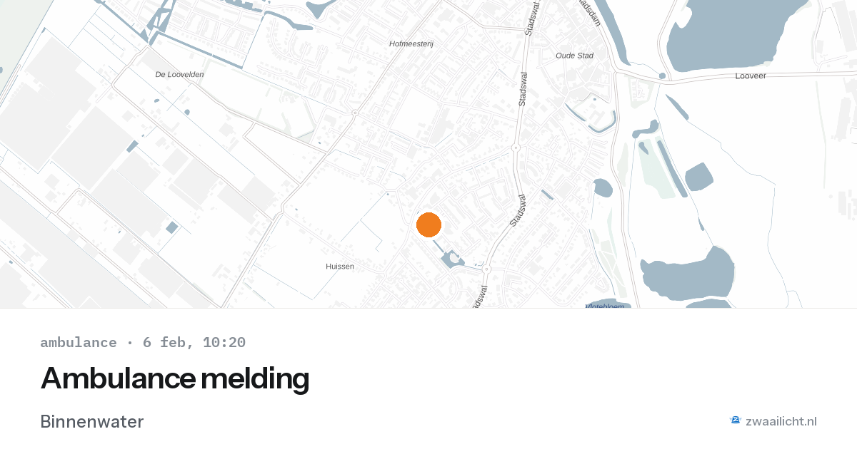 Ambulance melding — 6 feb 2026