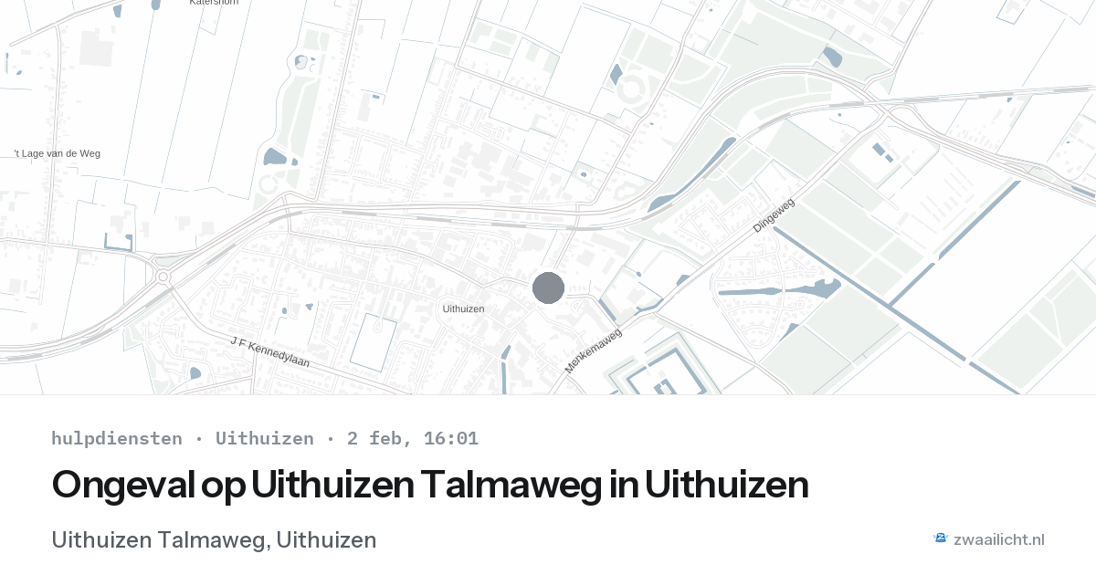 Ongeval op Uithuizen Talmaweg in Uithuizen — 2 feb 2026