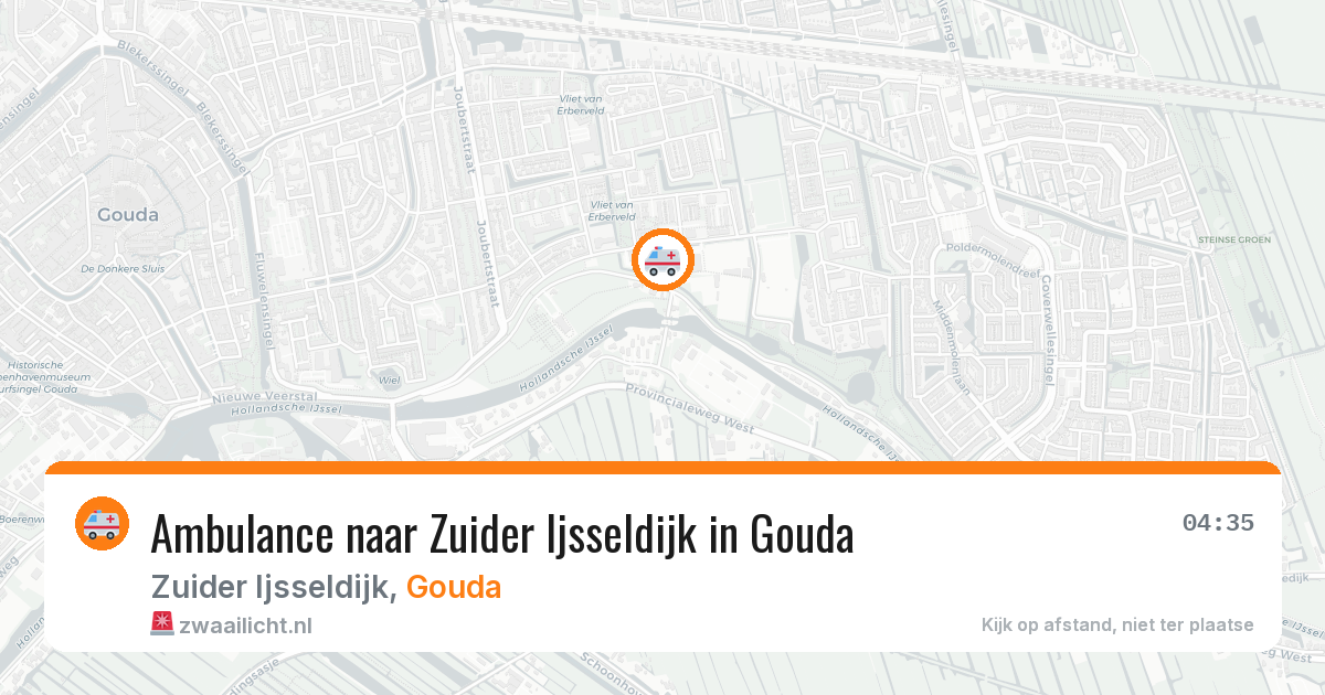 Ambulance naar Zuider Ijsseldijk in Gouda — 16 jul 2026