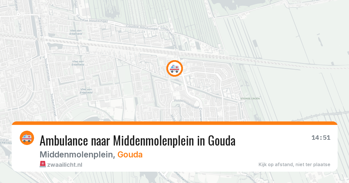 Ambulance naar Middenmolenplein in Gouda — 3 mrt 2026