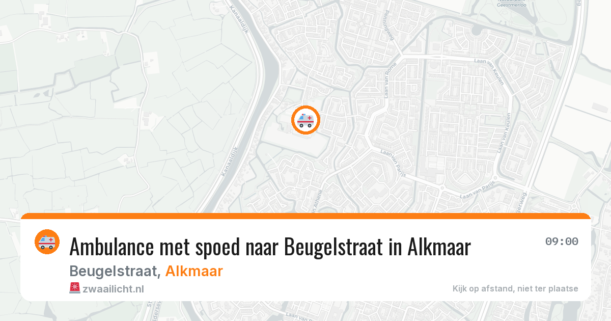 Ambulance met spoed naar Beugelstraat in Alkmaar — 15 jul 2026